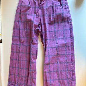 Purple Plaid Pants
